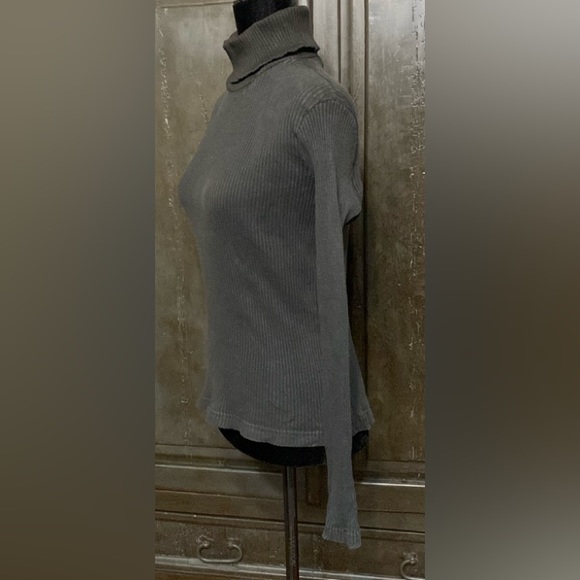 Real Comfort Black Ribbed turtleneck sweater - Size Large - Picture 2 of 9